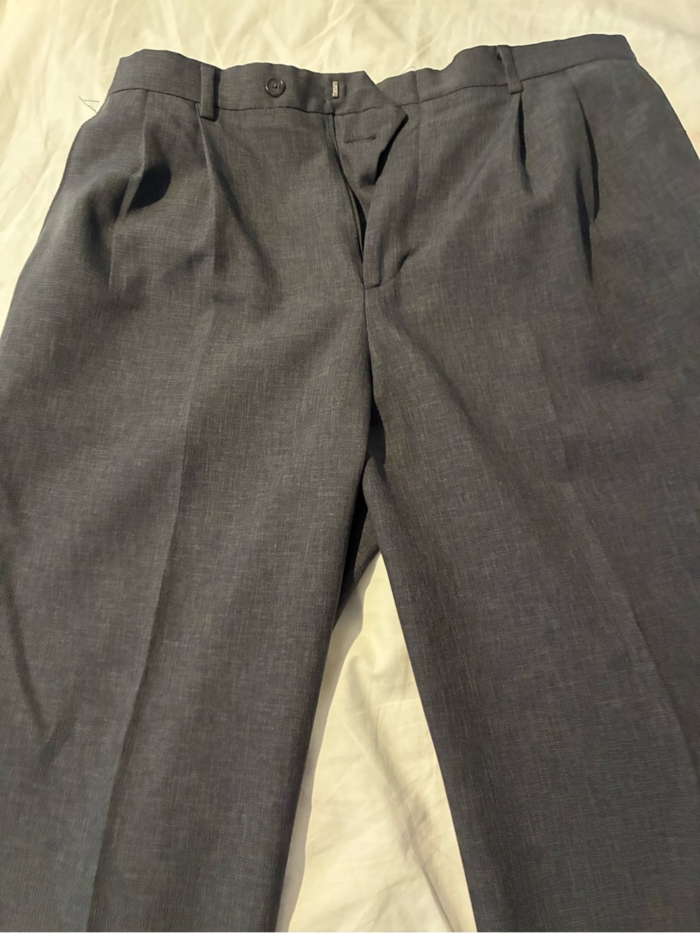 Claiborne Charcoal Gray Pleated Dress Pants